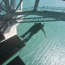 Since I had Bungy jumped before, I chose to go backwards the second time.